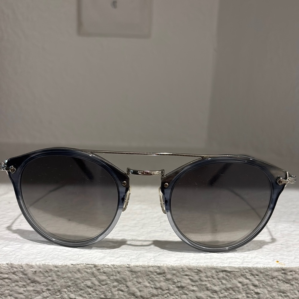 Oliver Peoples Silver and Black Sunglasses